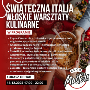 Świąteczna Italia – włoskie warsztaty kulinarne