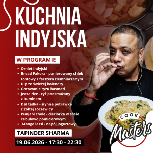 Warsztaty kulinarne – Kuchnia Indyjska 19.06.2026