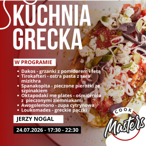 Kuchnia Grecka z Jerzym Nogalem - 24.07.2026