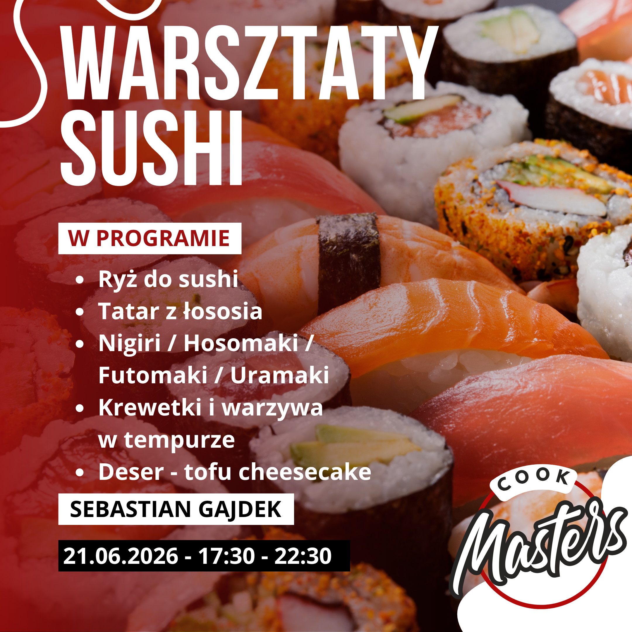 Warsztaty kulinarne - Sushi 21.08.2026