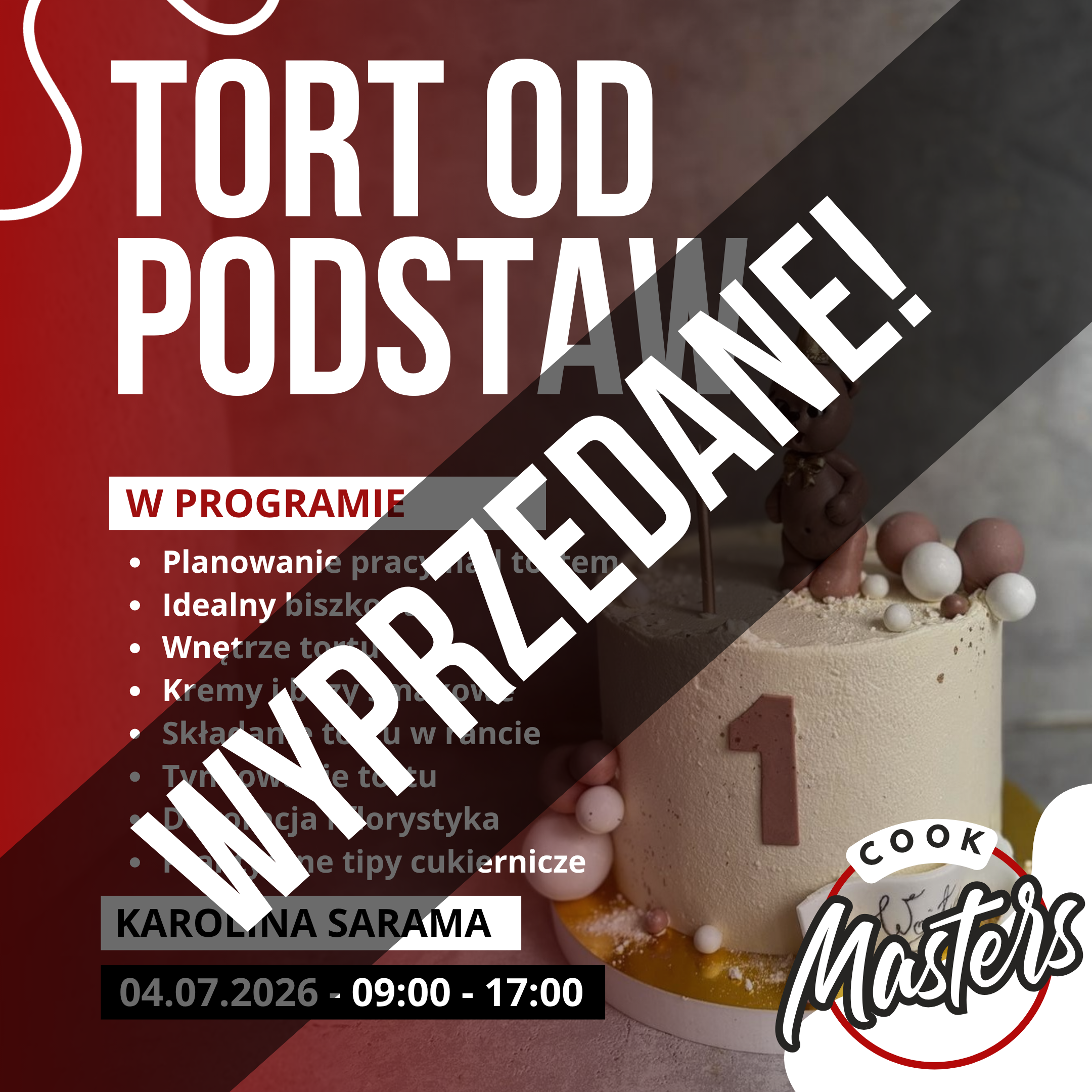 Warsztaty Tort od podstaw - 04.07.2026