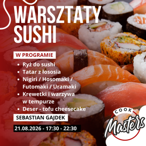 Warsztaty kulinarne - Sushi 21.08.2026