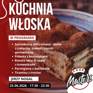 Kuchnia Włoska z Jerzym Nogalem - 25.06.2026